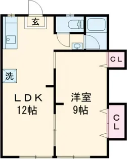 パークヒルズ日宇A棟【1階】の間取り