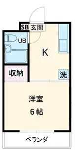 ミモザハイム【1階】の間取り