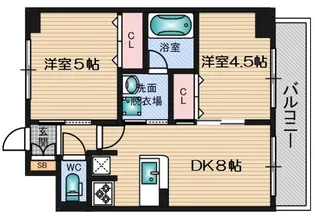 エステムコート新大阪IXグランブライト【7階】の間取り