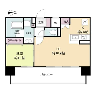 ソルレヴェンテ新梅田【3階】の間取り
