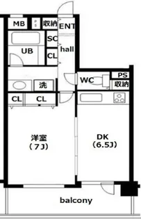 藤和シティホームズ文京音羽【7階】の間取り