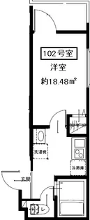 AXIS 西伊興【1階】の間取り