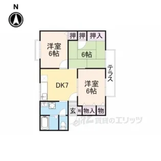 ガイア―ヒルズ1【1階】の間取り