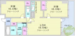 ノア本屋敷【3階】の間取り