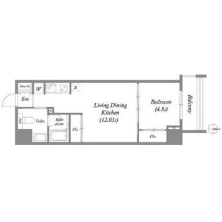 Uresidence Temmabashi【9階】の間取り