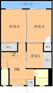 ヤママス6号【2階】の間取り
