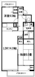 カピス大宮【4階】の間取り