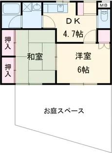サンヒルズC棟【1階】の間取り
