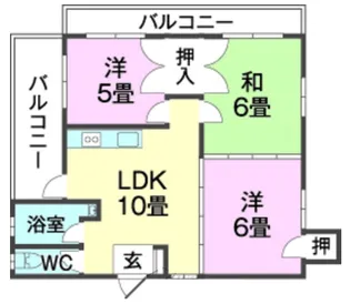 メゾンエナージ【3階】の間取り