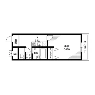 プレジール 山科【1階】の間取り
