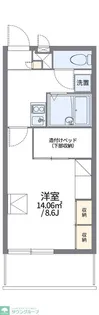 レオパレスエコミックユー【2階】の間取り