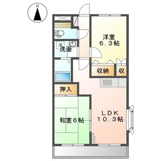 コンフォールパレス【2階】の間取り