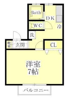 クレアコートA【2階】の間取り