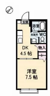 アンジュウ デヤ A棟【1階】の間取り