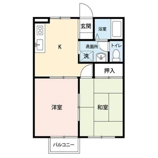 リブリー春日居B棟【1階】の間取り