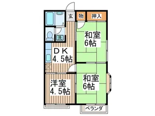 ヴィラ南浦和B号棟【1階】の間取り
