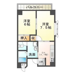 白山マンション【3階】の間取り