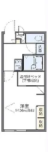レオパレスSURF【2階】の間取り