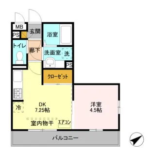 オペラハウス上大島 BC【3階】の間取り