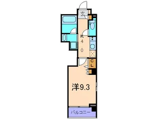 エスポワ-ル赤坂【5階】の間取り