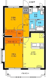 ユーミー杉田【2階】の間取り