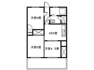 第二甲南ビル【4階】の間取り