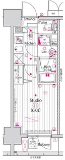 グランド・ガーラ立川【9階】の間取り