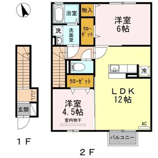 グランドール【2階】の間取り