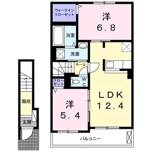 フェリーチェ船橋I【2階】の間取り