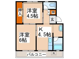 ビレッジハウス下島第二1号棟【5階】の間取り