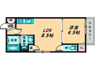 メゾンボヌス【2階】の間取り