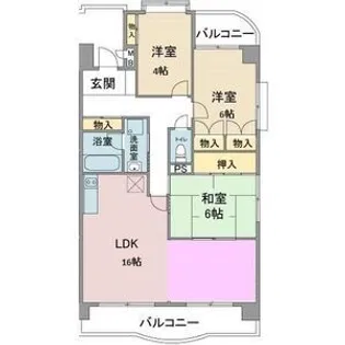 ロイヤル香久山【3階】の間取り