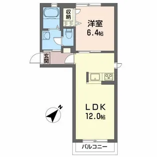 シャーメゾンクレールC【1階】の間取り