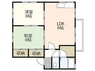 ハイカムール入川【2階】の間取り