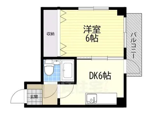 ジョイフルくずは2【3階】の間取り