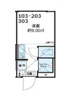 Shanti Casa四谷若葉【3階】の間取り