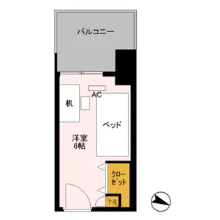 ロイヤルパークスER万代 Share万代【2階】の間取り