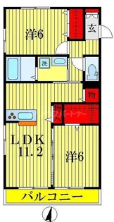 セゾンハイム【2階】の間取り