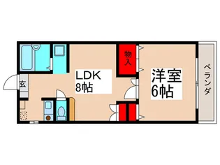 グリ-ンハイツ【1階】の間取り