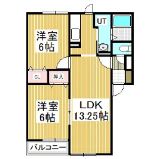 ガーデンパレス【1階】の間取り