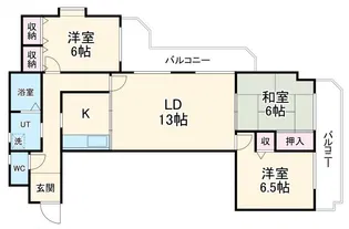 丸川ハイツ【2階】の間取り