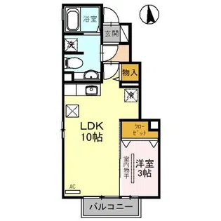 アスタマニアーナ B【1階】の間取り