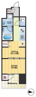 クレアホームズフラン東京三ノ輪【3階】の間取り