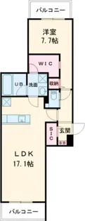 ル・フタバ【4階】の間取り