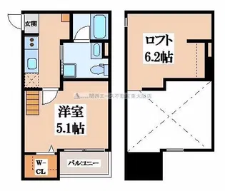 リバーレジデンス花園【1階】の間取り