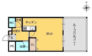 ファーストウィング【5階】の間取り
