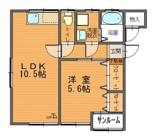 ディアコート・オーブ【2階】の間取り
