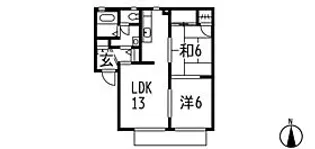 フラッツビクター【2階】の間取り