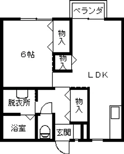 メゾンドリーム【2階】の間取り