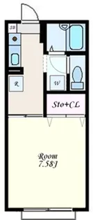アーバンコーポラス II【2階】の間取り